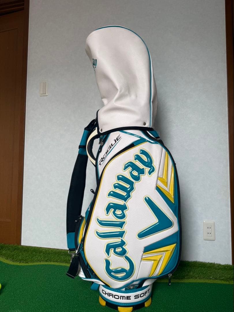 Callaway キャディバッグ ホワイト/ターコイズ