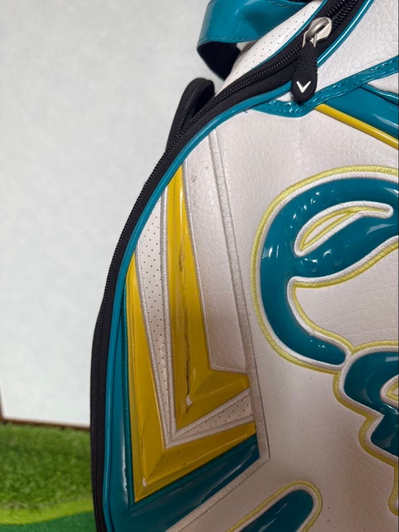 Callaway キャディバッグ ホワイト/ターコイズ