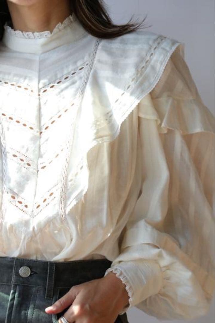 k*.様 イザベルマラン エトワール「Reign」ブラウス ホワイト FR34