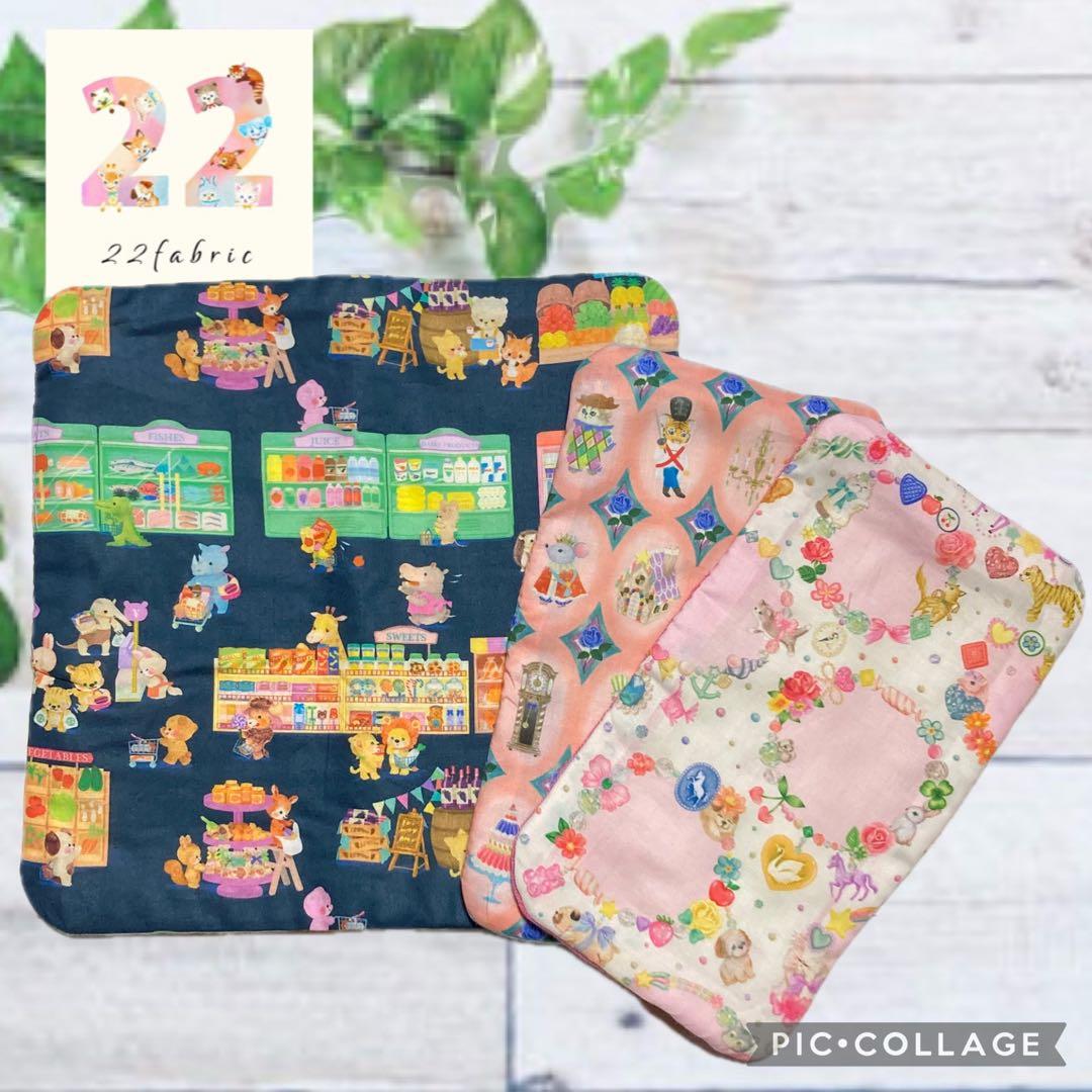 ユキエモン7層ハンカチ✤ハンドメイド