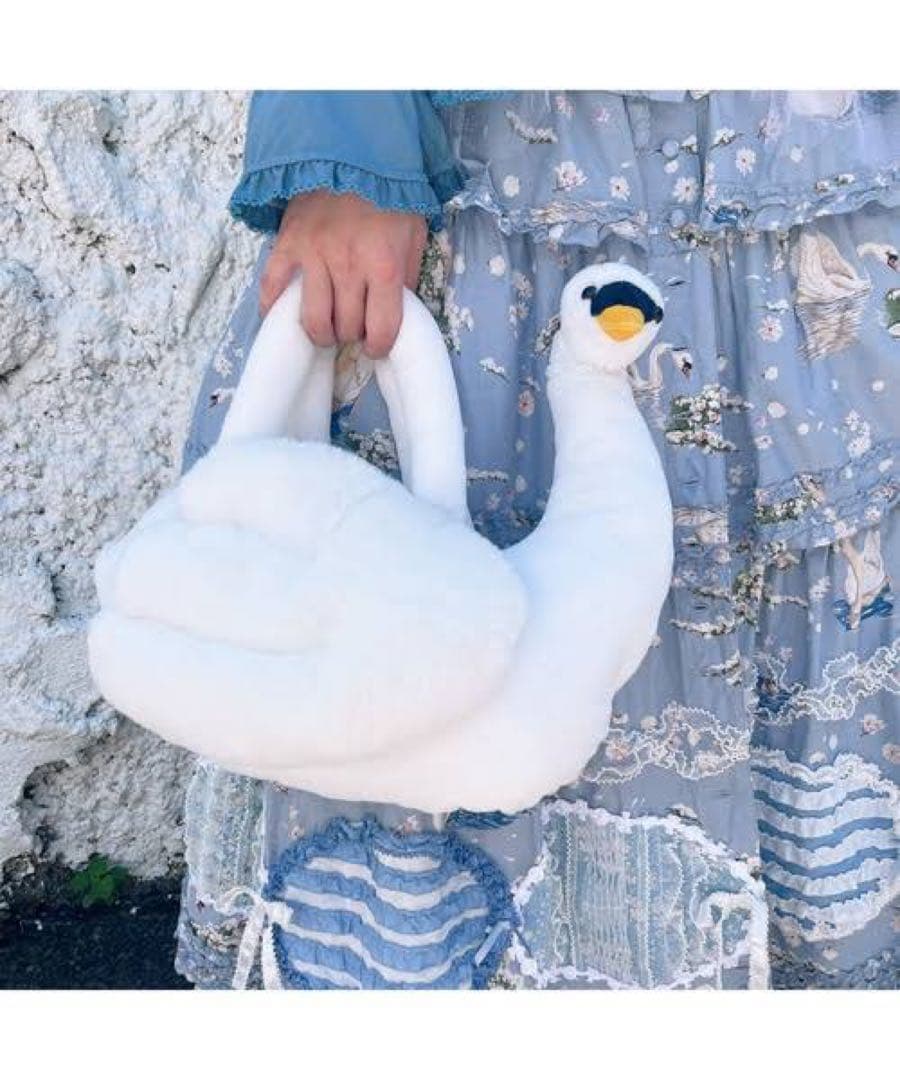 【新品】swan lake ぬいぐるみ　バッグ　pink house