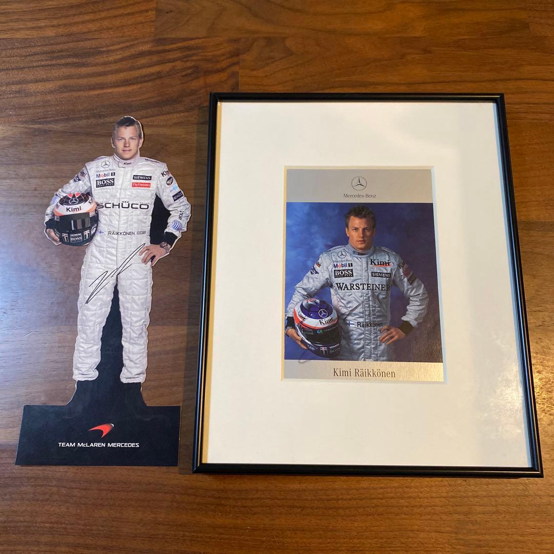 キミ・ライコネン 直筆&印刷サイン入りドライバーズカード