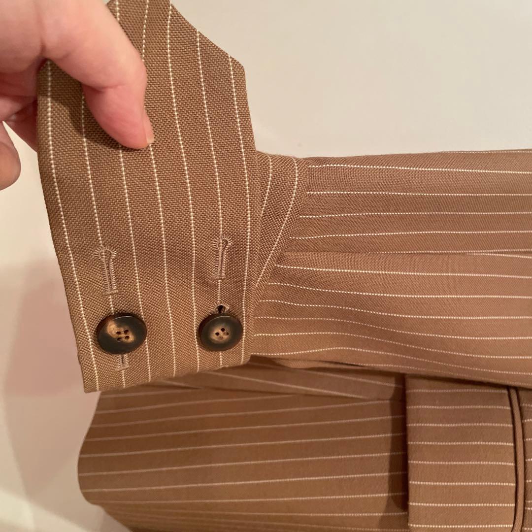 Chloe（クロエ）襟なしストライプウールジャケット未使用