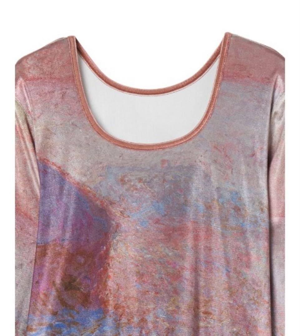 【定価14850円】sahara ベロアアートプリントトップ