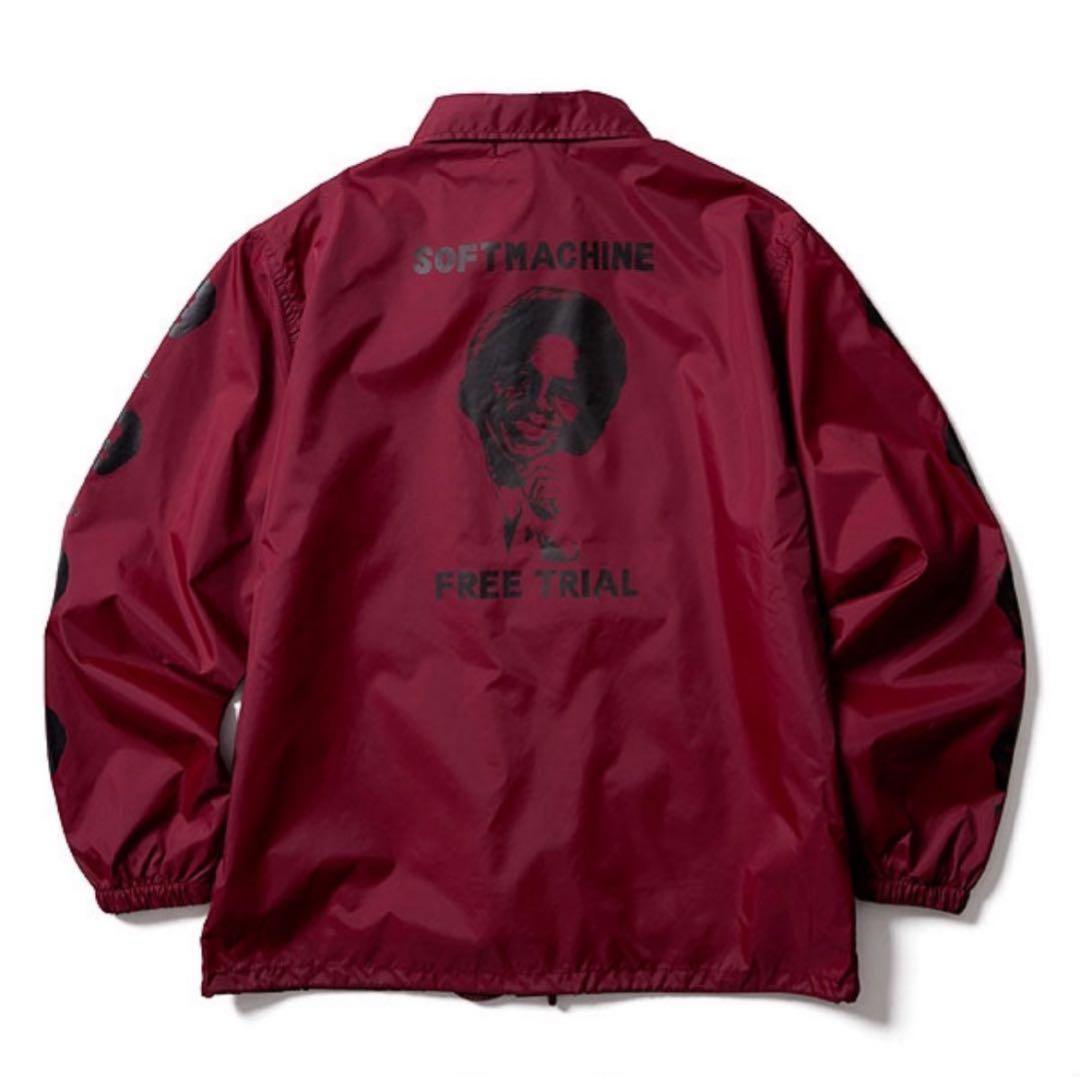 【新品未使用】SOFTMACHINE ナイロンジャケット バーガンディー XL
