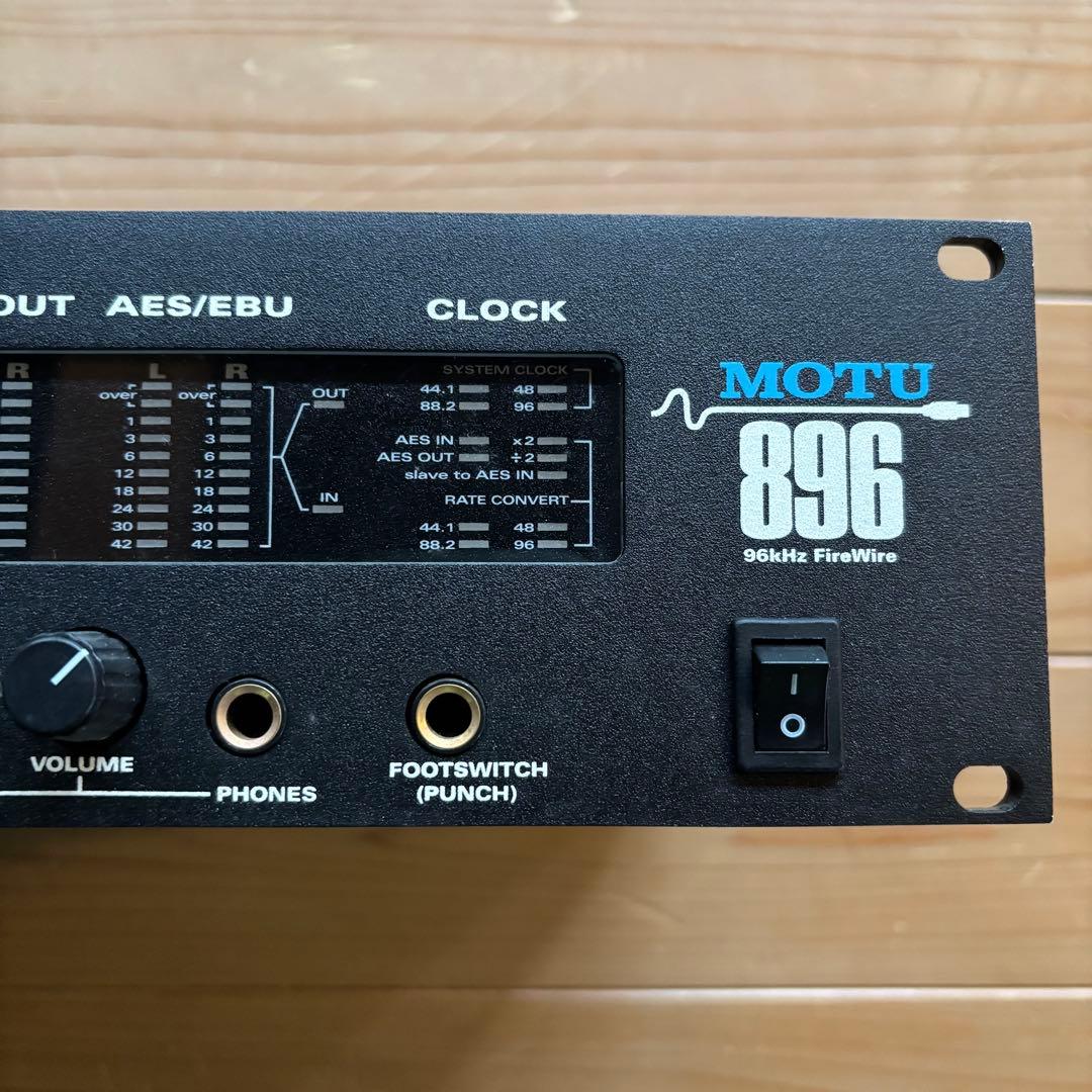 MOTU 896 オーディオ・インターフェイス　3Uラック付　通電確認済