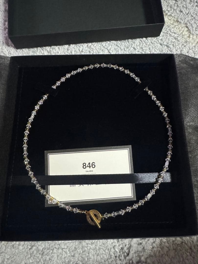 846 ４シリーズ ネックレスGOLD TITA22【CRYSTAL】L50cm