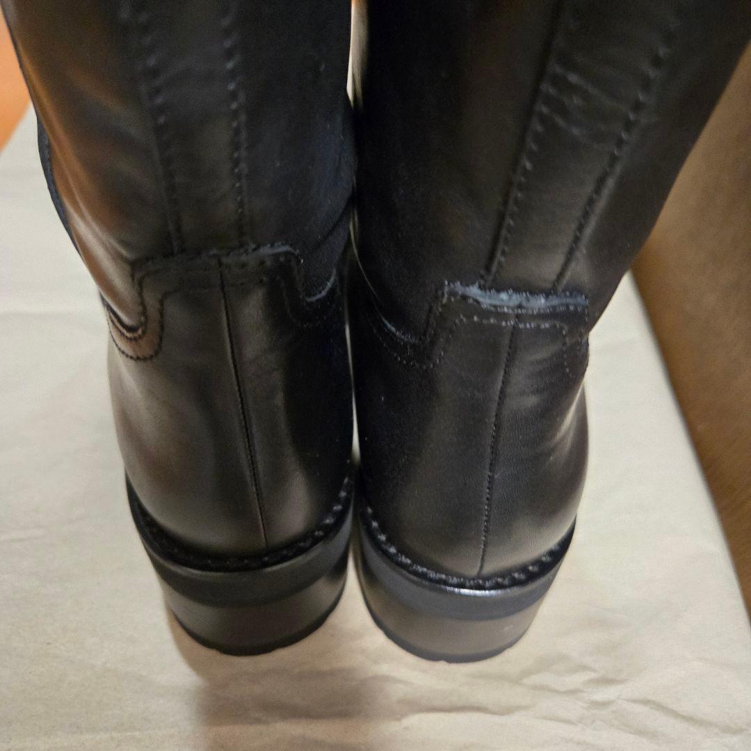 新品未使用品☆あしながおじさんワークブーツミドル丈ブーツ 22.5