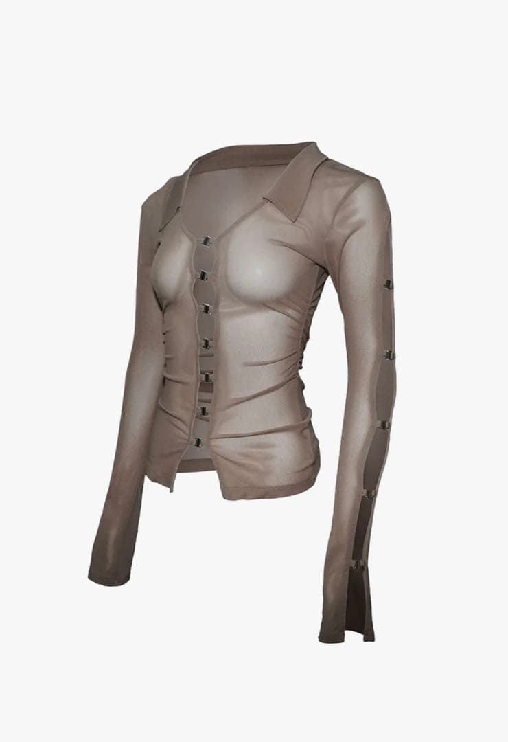 【美品】theredthread sheer hook tops