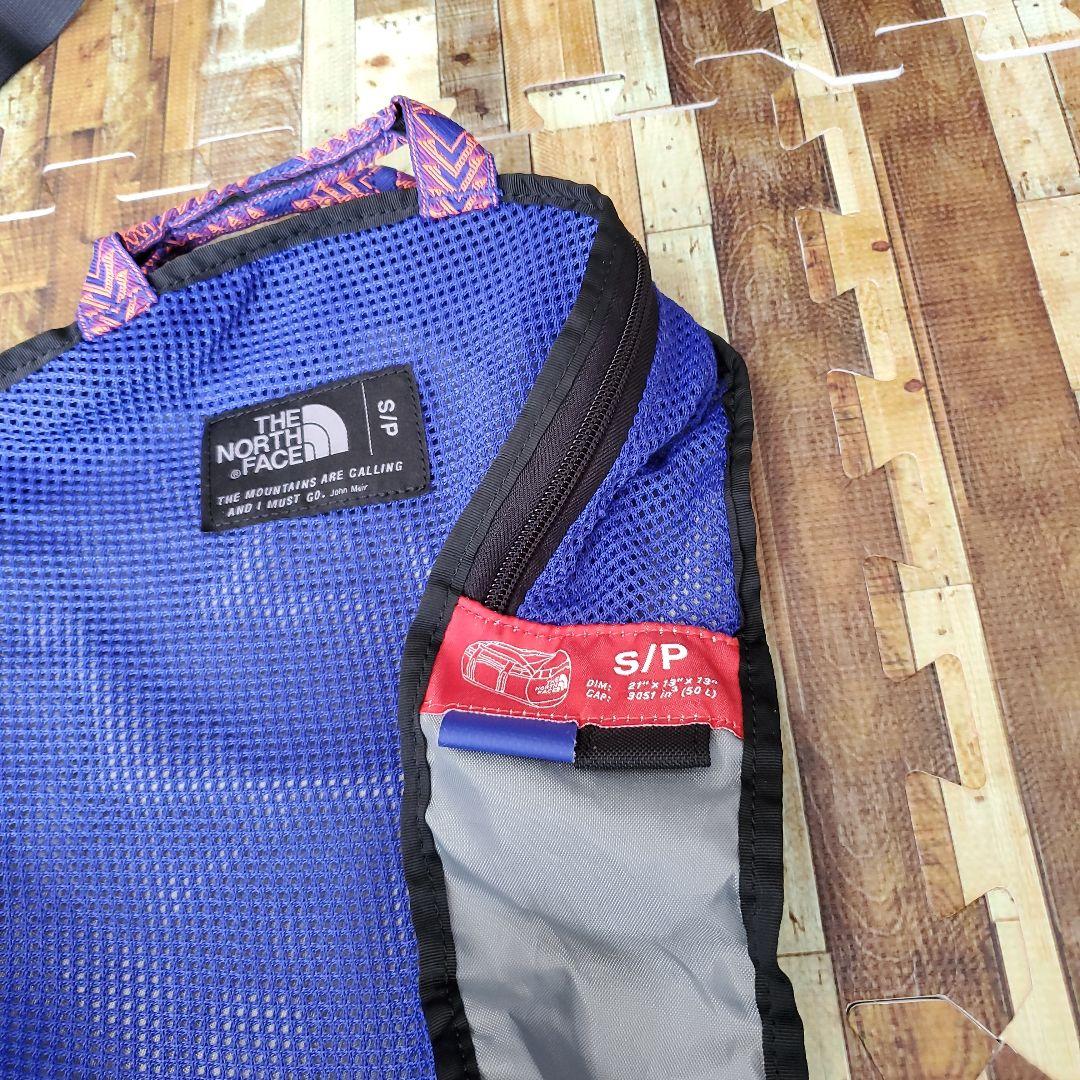 THE NORTH FACE 青 ダッフルバッグ50リットル