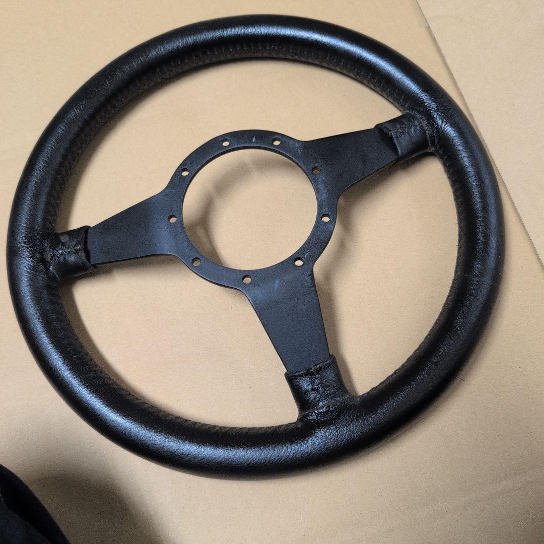 モトリタ　１３インチ　ブラック ステアリングホイール