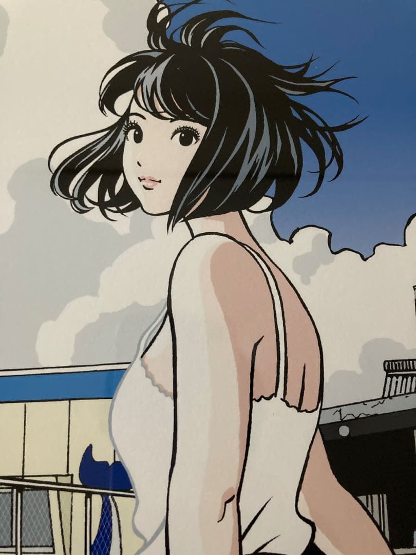 江口寿史　「日曜日のサマートレイン」　サイン入り　ゆうたろー