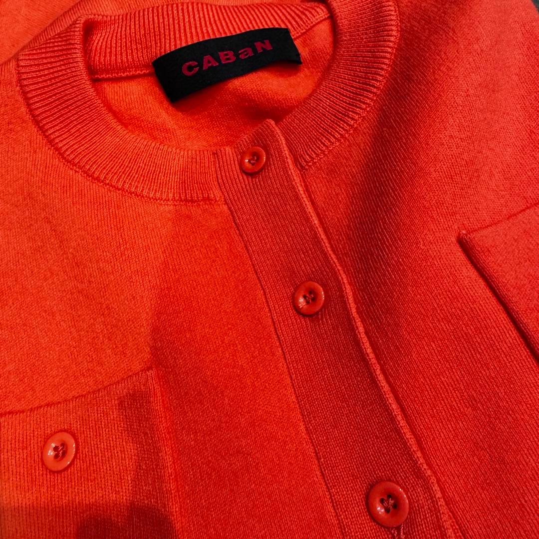 極美品　キャバン　カシミヤクルーネックカーディガン　サイズS 希少