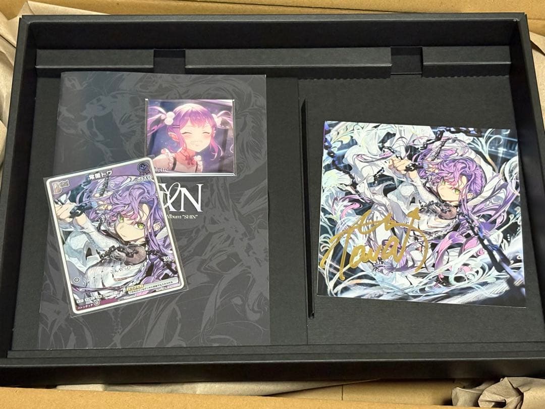 G*T様 常闇トワ 2nd Album『SHIN』 直筆サイン入りジャケット ホ