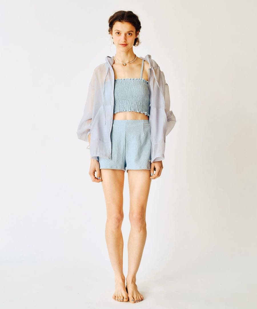 mystic シアーパーカー4SETスイムウェア ブルー Mサイズ