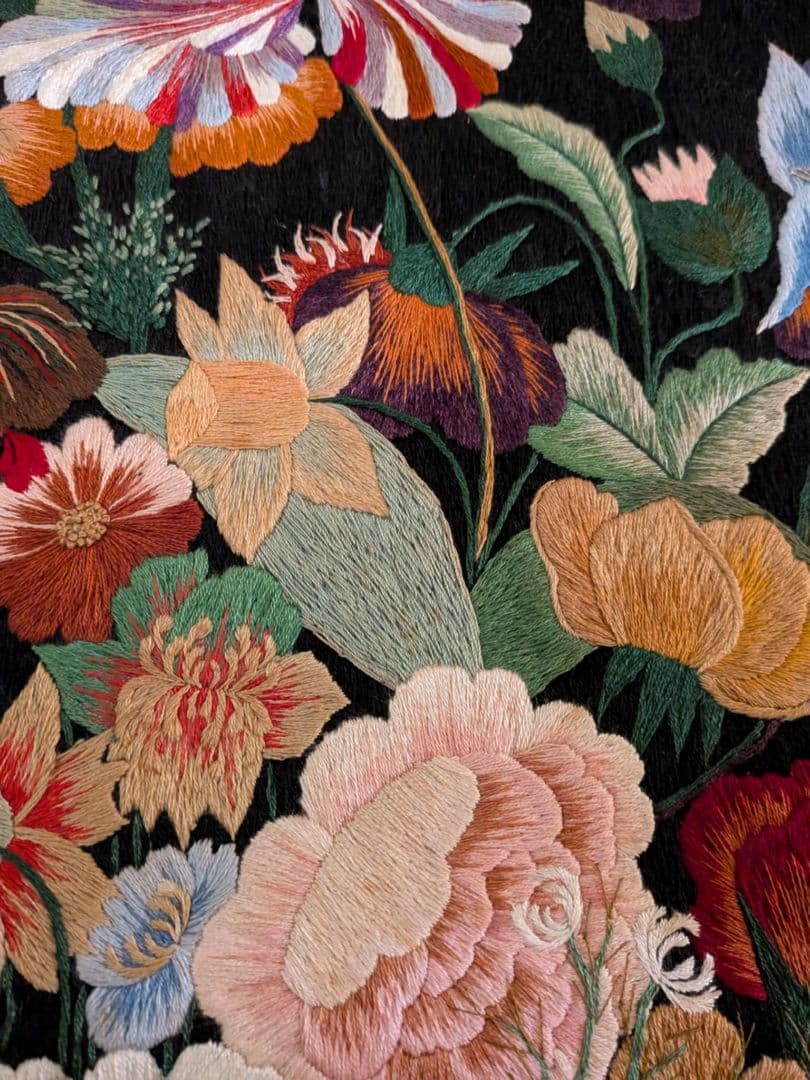 刺繍 絵画 刺繍作品 ハンドメイド 77×93㎝