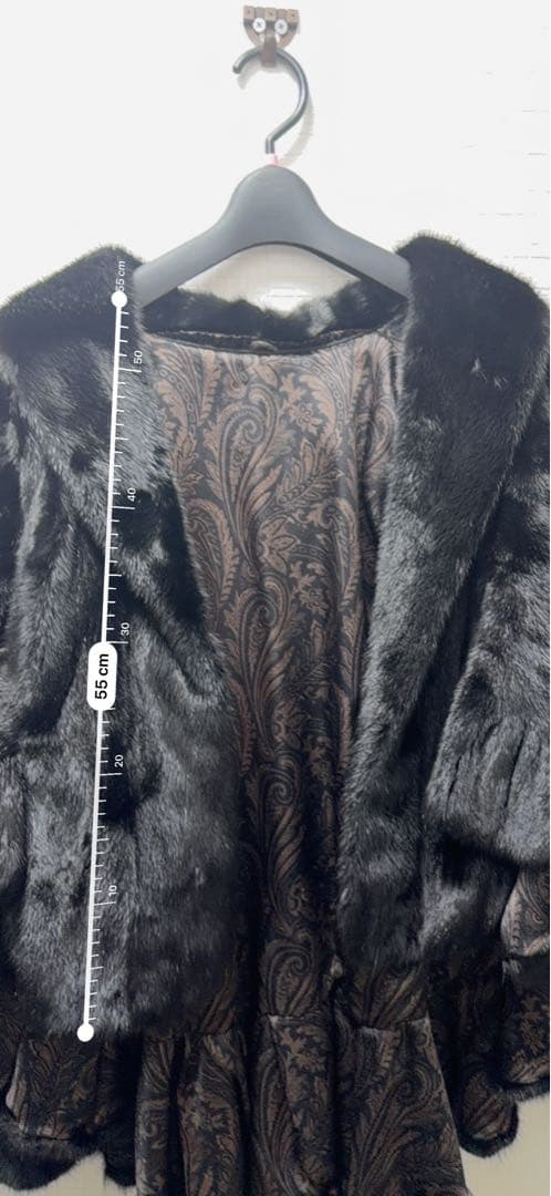 スギヤマユキヒロページSAGA MINKタグ付きのミンク毛皮ファーショール