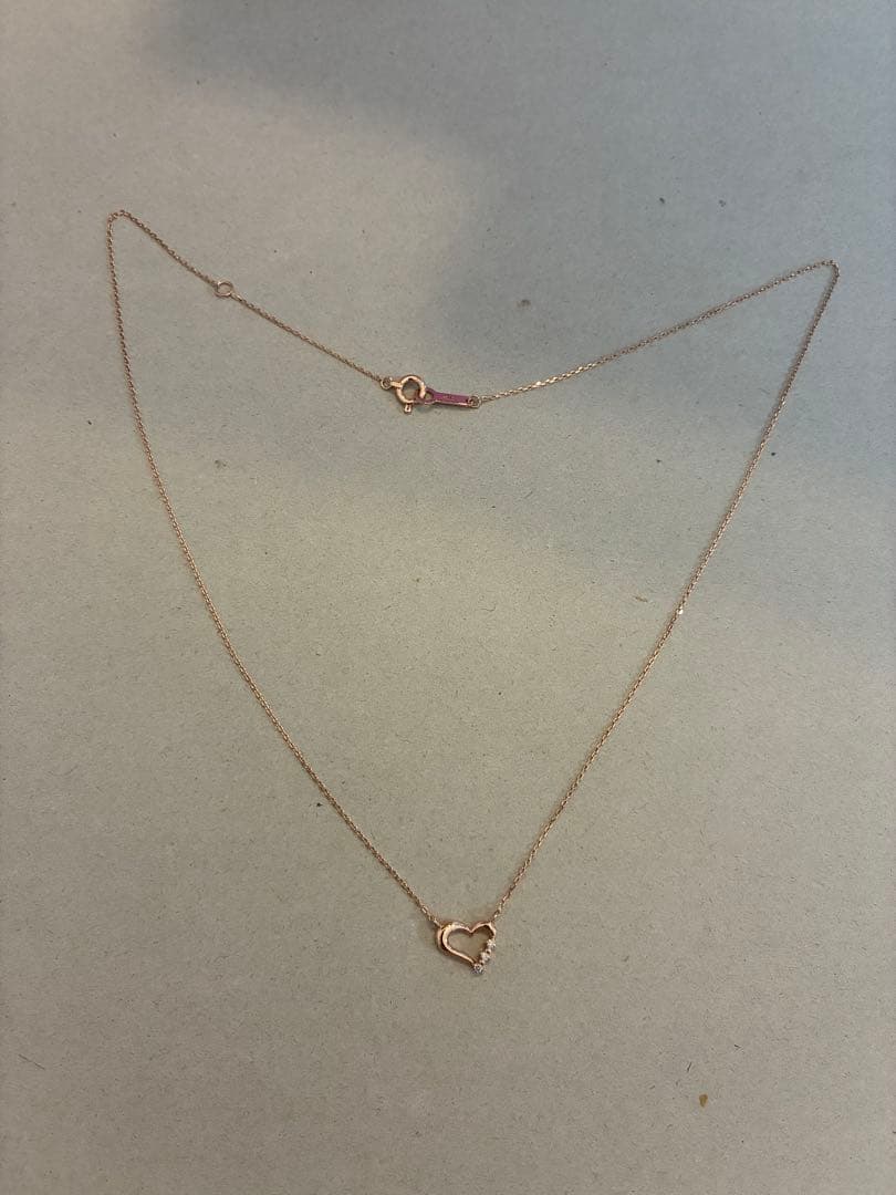 kou☆規約厳守早い者勝ち☆　canal 4℃ K10 ダイヤ付ネックレス