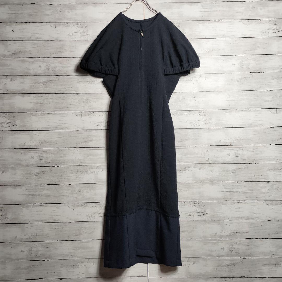 AD1990 トリココムデギャルソン ロングワンピース ジップ ドルマンスリーブ