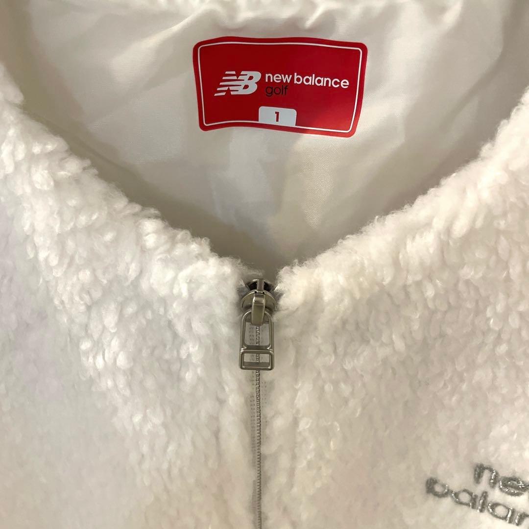 ニューバランス　ゴルフ　ホワイト　ボア　ベスト
