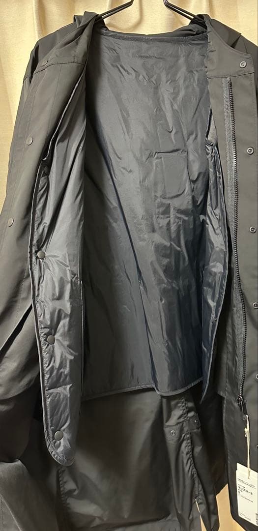 【新品未使用】無印良品/MUJI Labo ライナー付きモッズコート 黒S