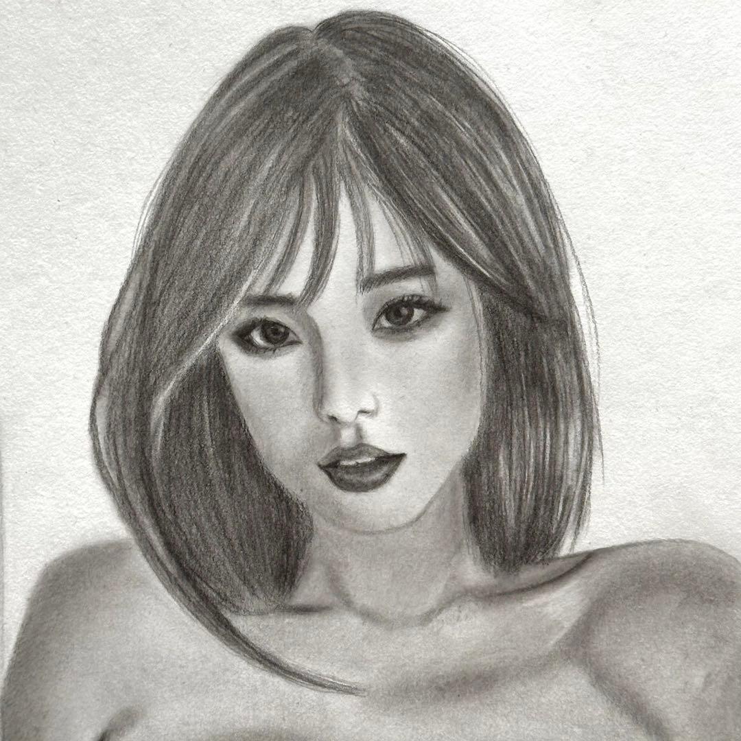 裸婦画 鉛筆画人物画 A3