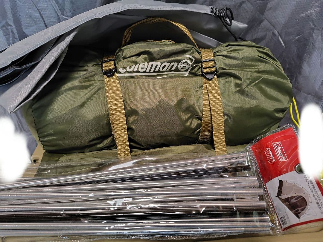 コールマン　ツーリングドームst　アルミポール純正）、グランドシート、ペグセット