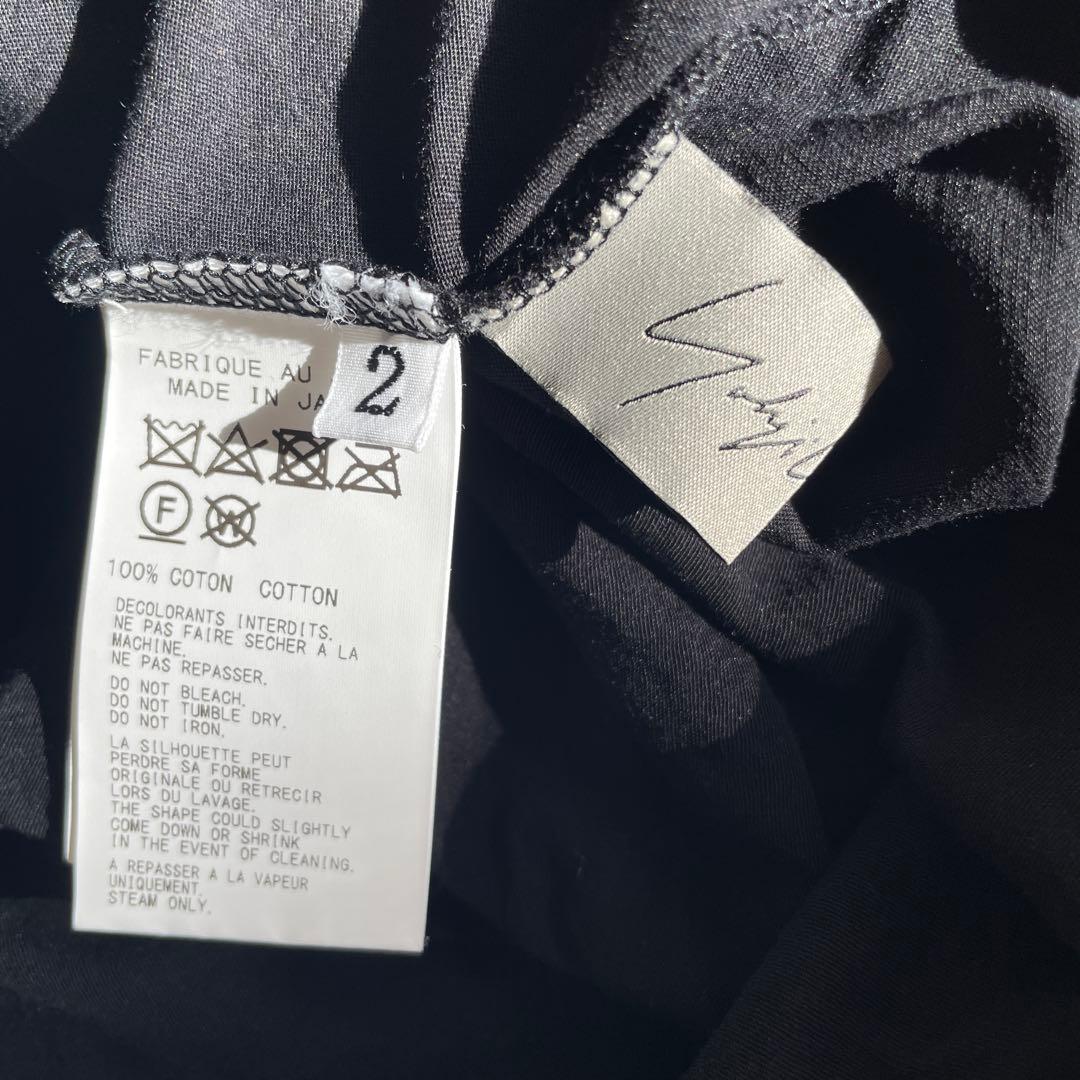 新品　定価３万　ヨウジヤマモト黒ブラック長袖Tシャツ 100%コットン