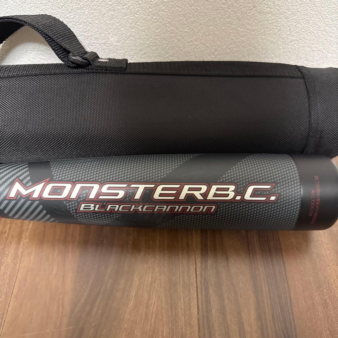 極美品 ZETT MONSTERB.C. モンスターブラックキャノン軟式バット