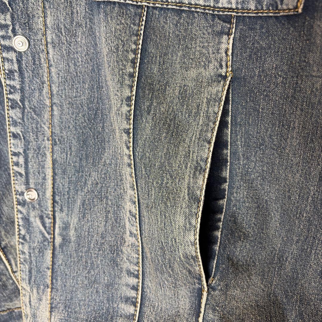 アヤン　ayane Vネック裏キルトダンガリージャケット