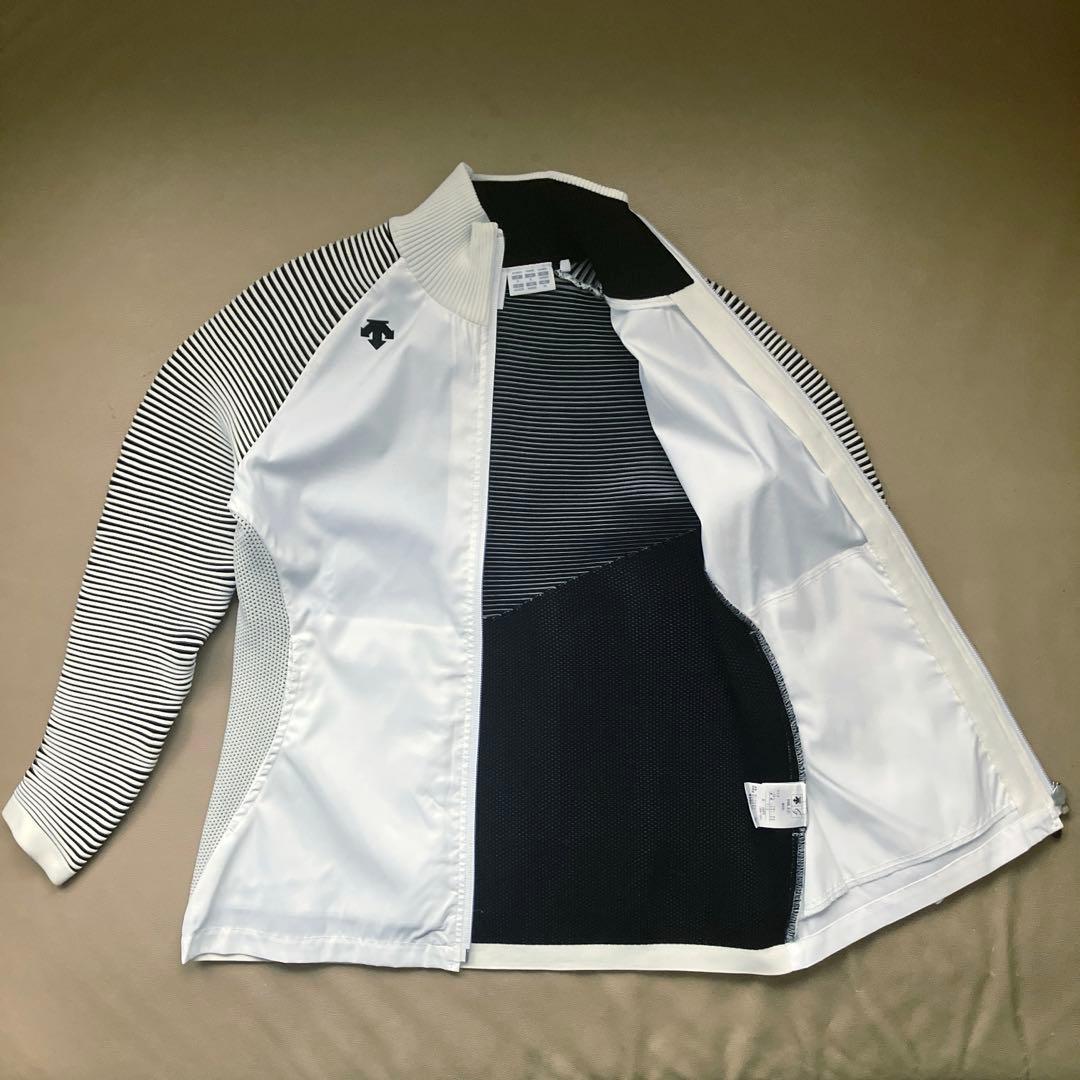 【美品】 DESCENTE レディース メルトボーダー ニットジャケット S