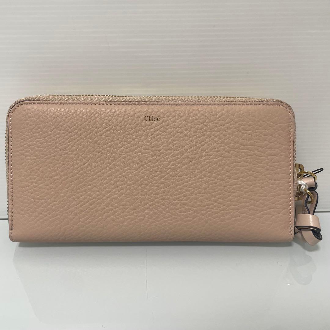Chloe クロエ アルファベットライン 長財布 ラウンドジップウォレット