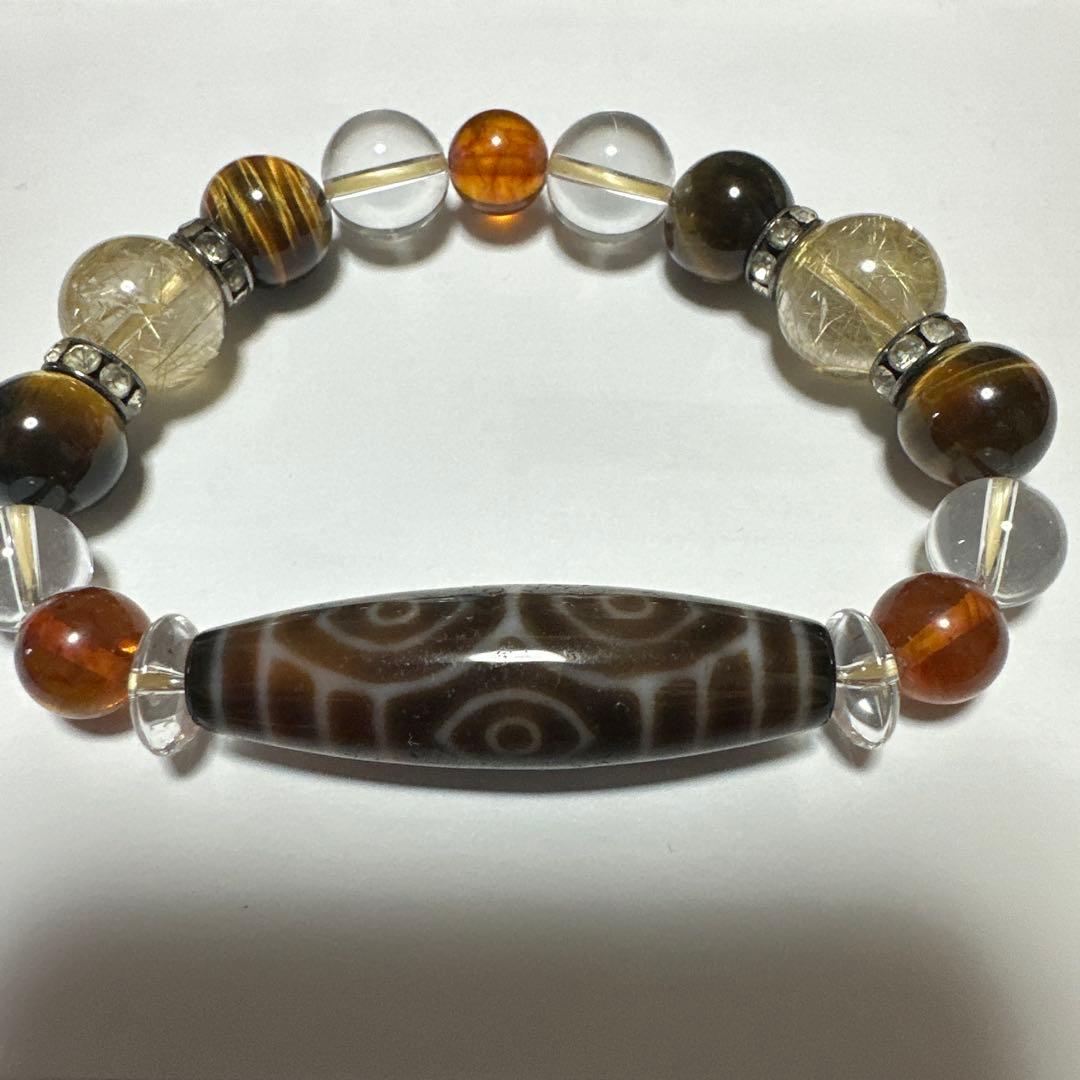 お値段相談ください。龍眼天珠ブレスレット