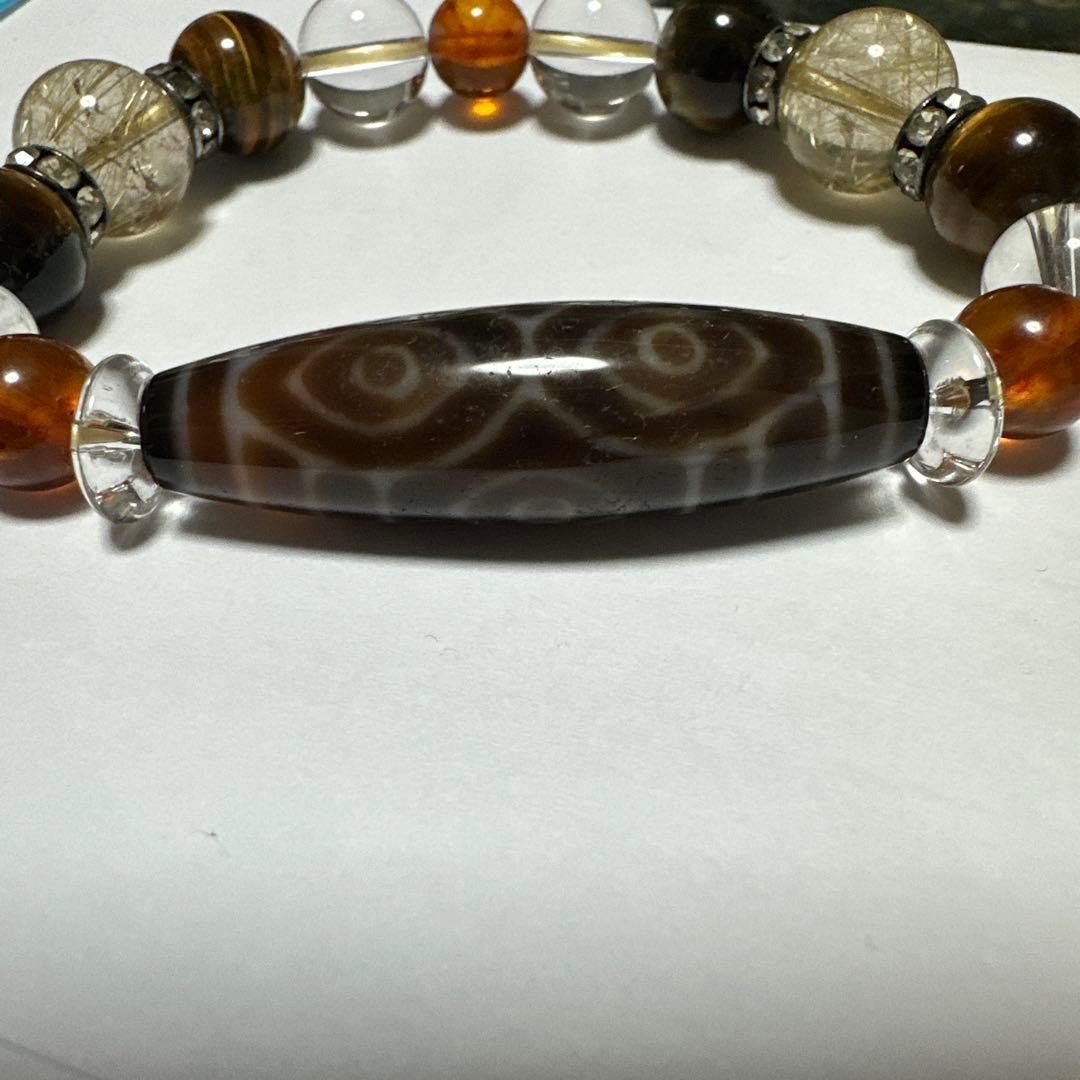 お値段相談ください。龍眼天珠ブレスレット