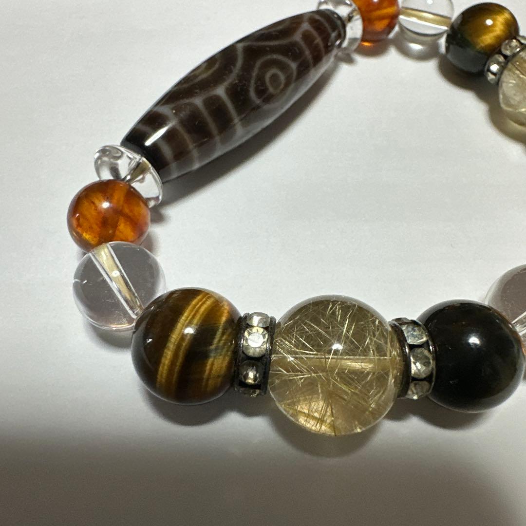 お値段相談ください。龍眼天珠ブレスレット