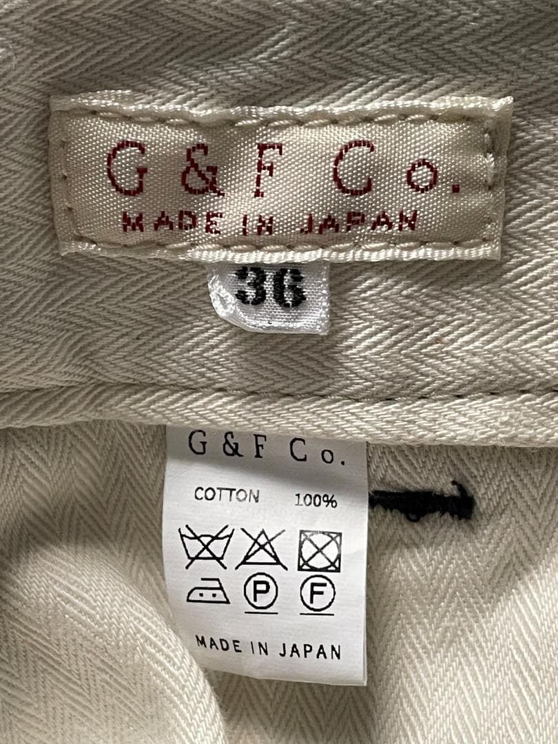 G&F Co. トラウザー パンツ ソルトアンドペッパー 36 日本製