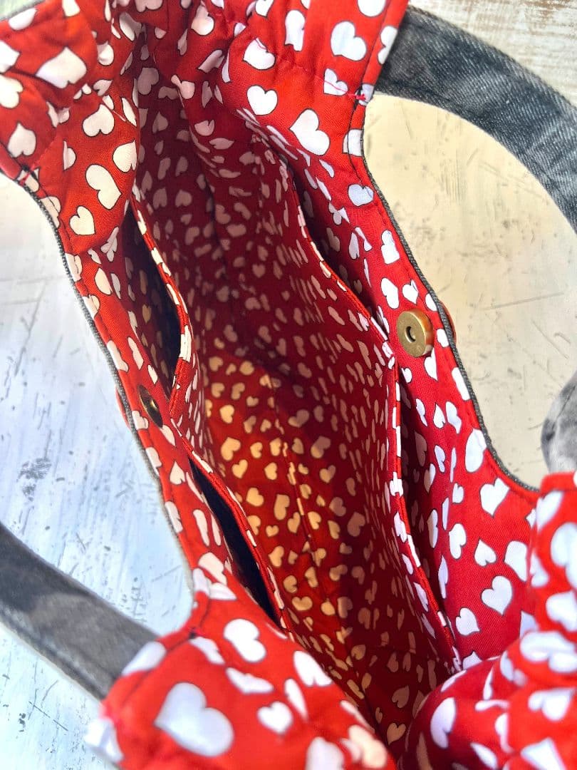 お纏めリクエスト＊ロラライハリス♡ブラックWデニム絞りバッグ♡ベロアのショルダー