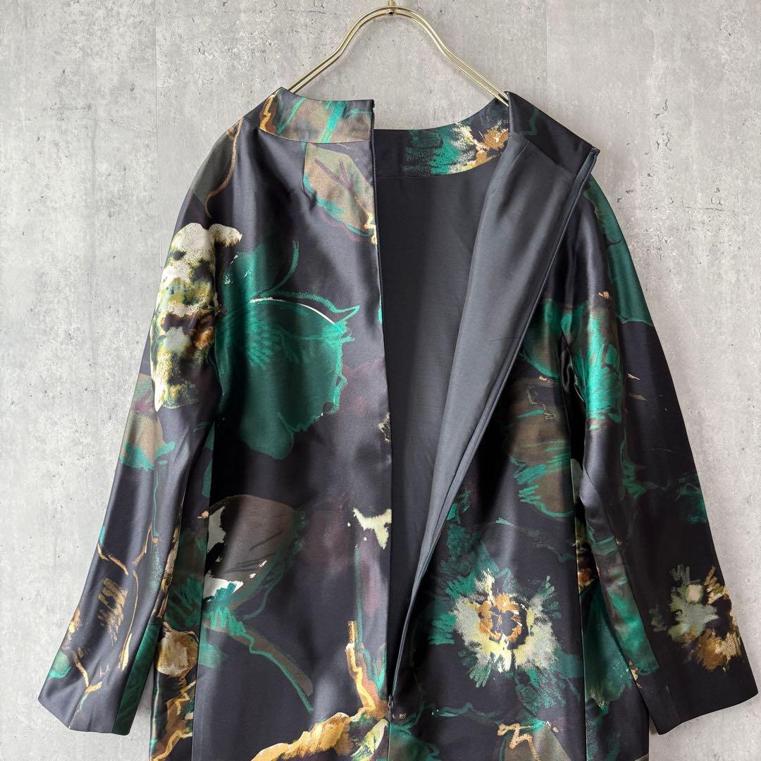 ヨシエイナバ yoshie inaba 総柄サテンワンピース 希少 サンプル品