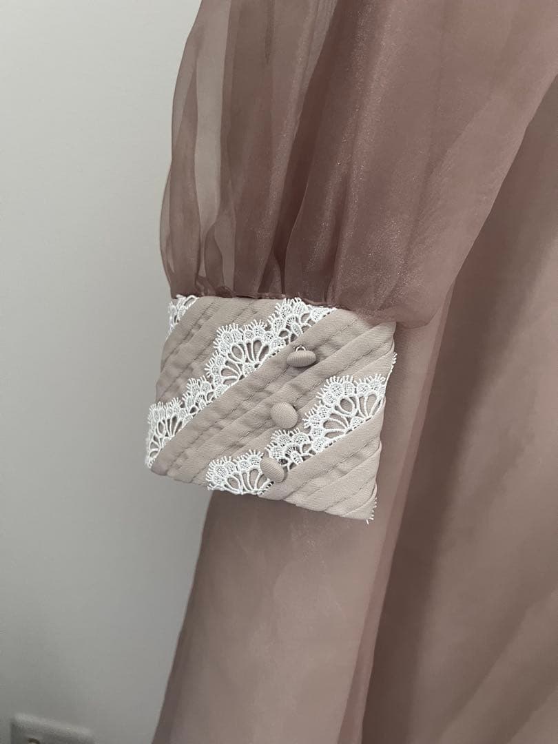 【美品】Acka. シアーオーバーワンピース　オケージョンドレス