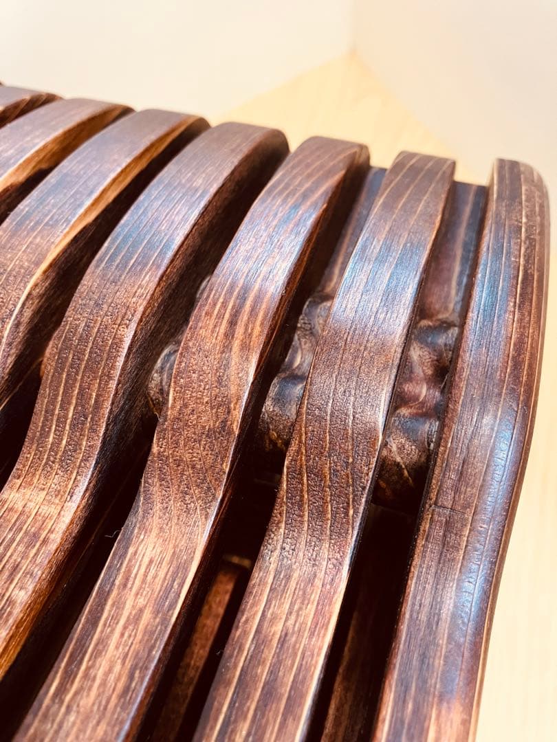 木製シザートレイ　シザートレー　シザースタンド　ハサミ皿　Aタイプ