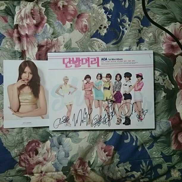 AOA サイン入り  1st mini album  short hair