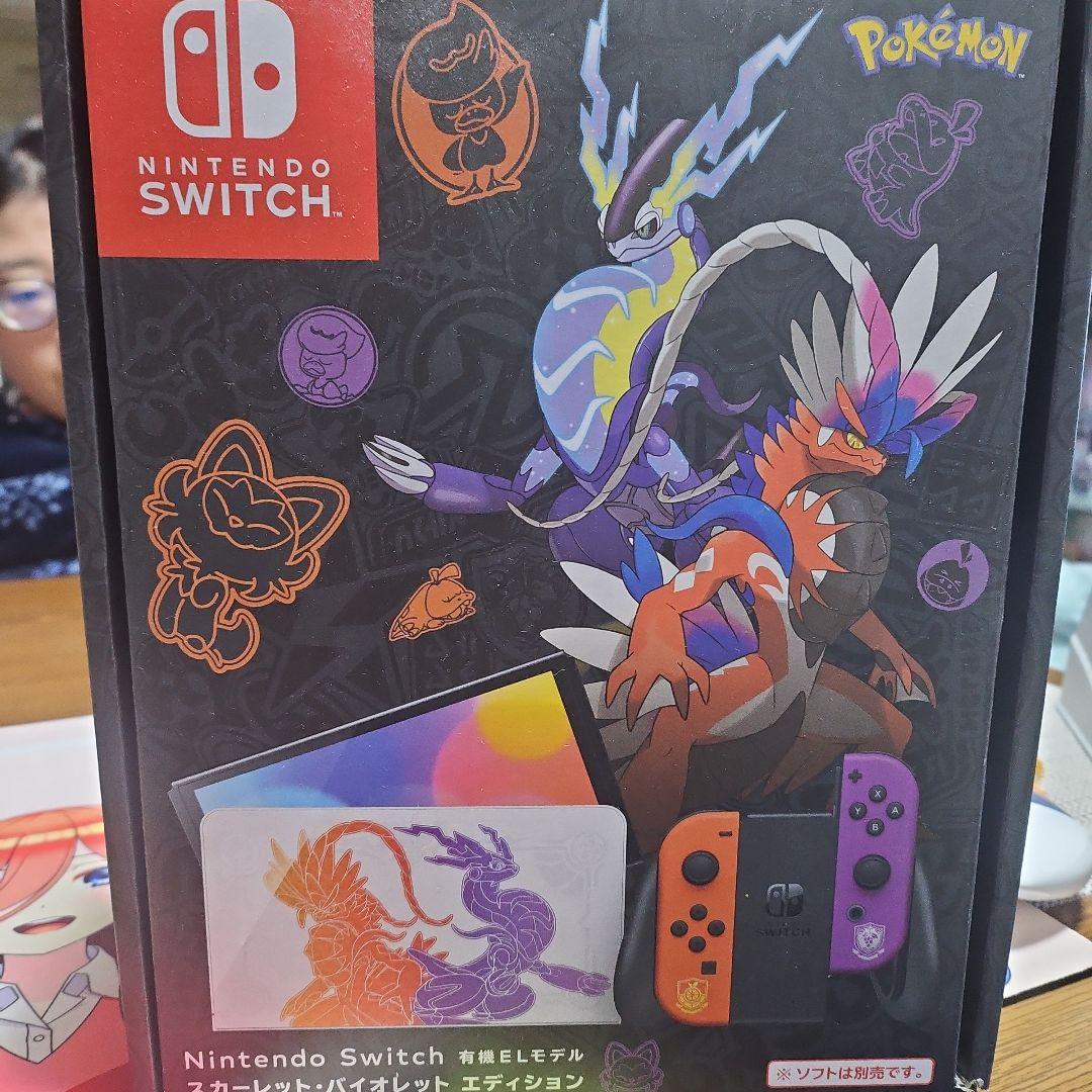 Switch Nintendo Switch 有機ELモデル スカーレット・バ…