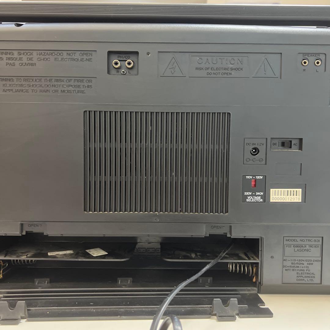 【けーじ@】LASONICラジオ カセットテープ プレーヤーTRC-931