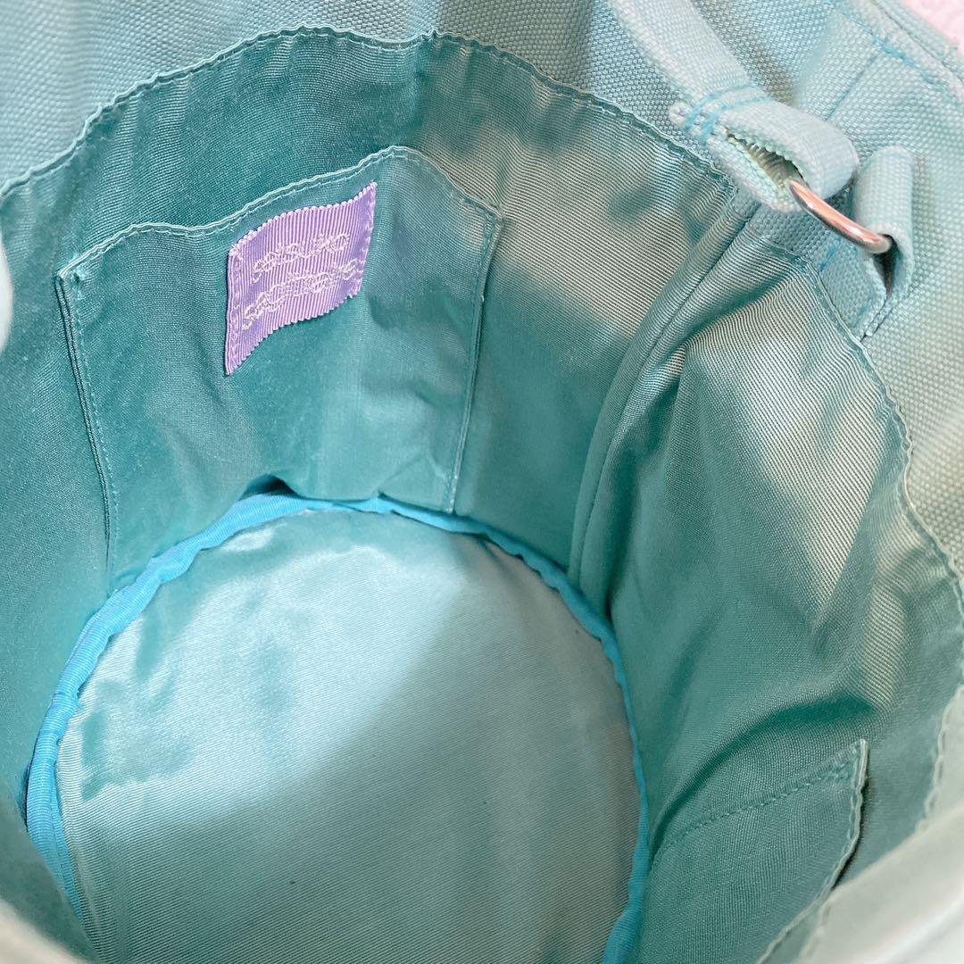 【美品】再値下げ★セツコサジテール　ピクニック　ハンドバッグ　アップルグリーン