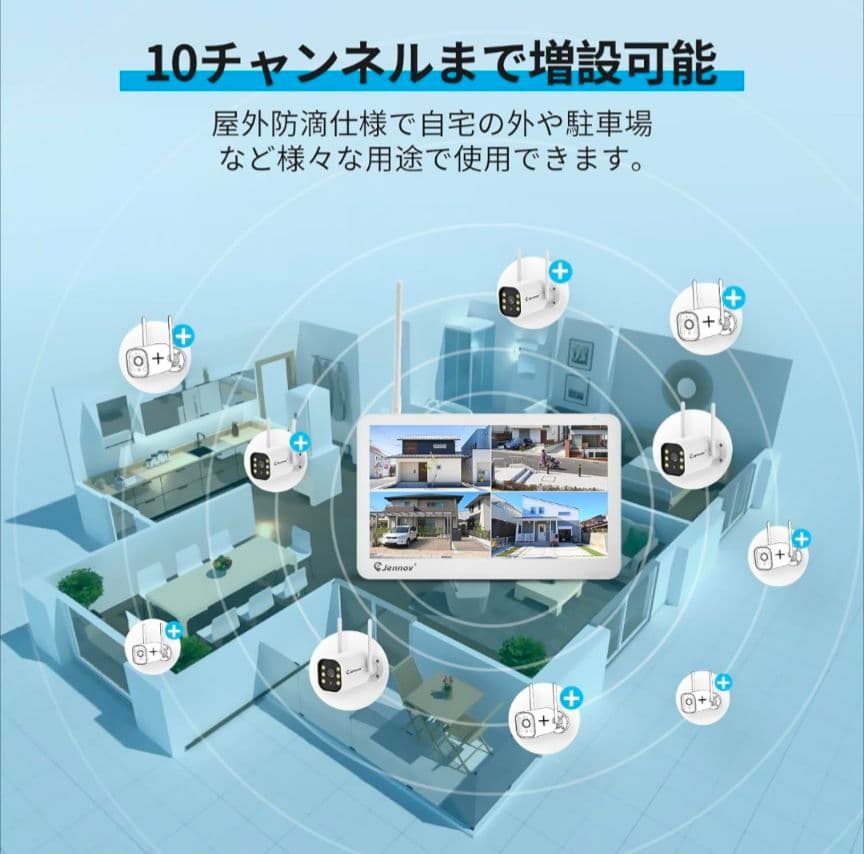 防犯カメラ 屋外 IP66防水防塵 500万画素 超高画素