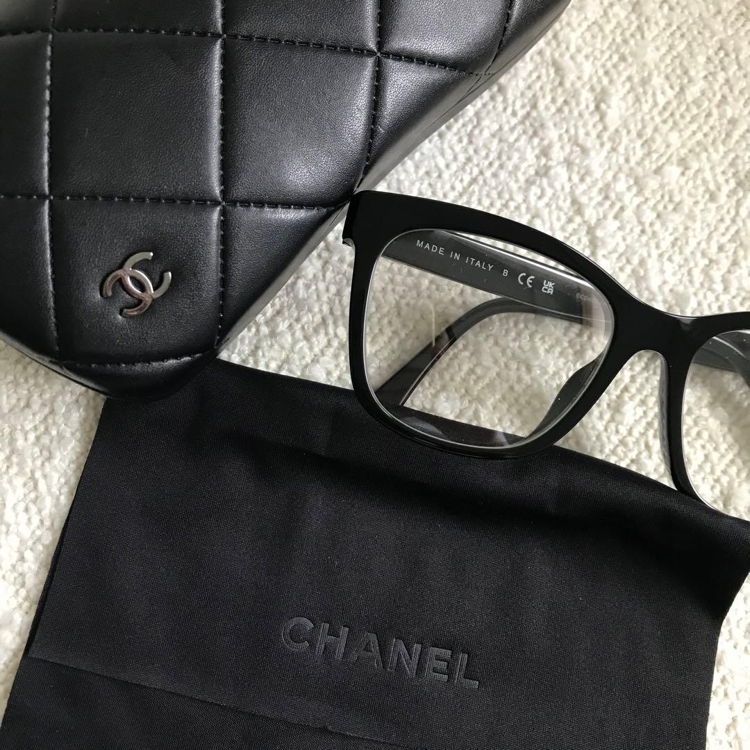 シャネル メガネ　眼鏡　新品同様　伊達