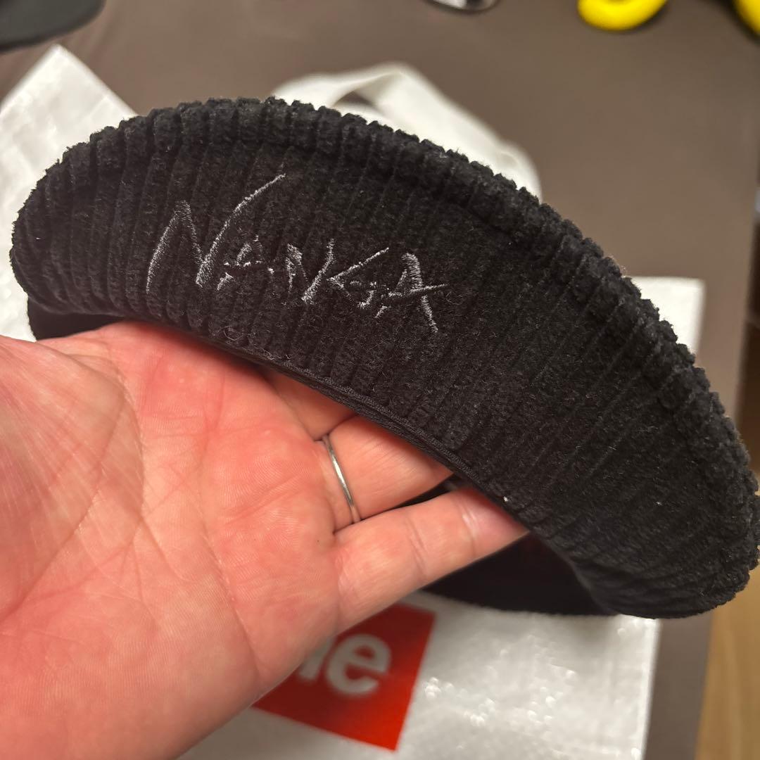 ナンガ　キャップ　コーデュロイ　黒