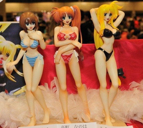 ヘッダー欠品 リリカルなのは 高町なのは フェイト 八神はやて ガレージキット