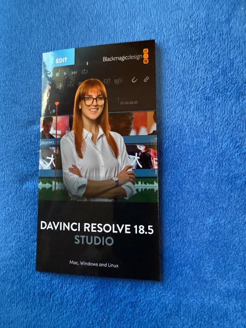 DAVINCI RESOLVE 18.5 STUDIO 新品未開封　ダヴィンチ