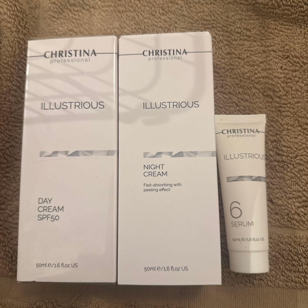 CHRISTINA イラストリアスデイクリームSPF50 ナイトクリーム 2本